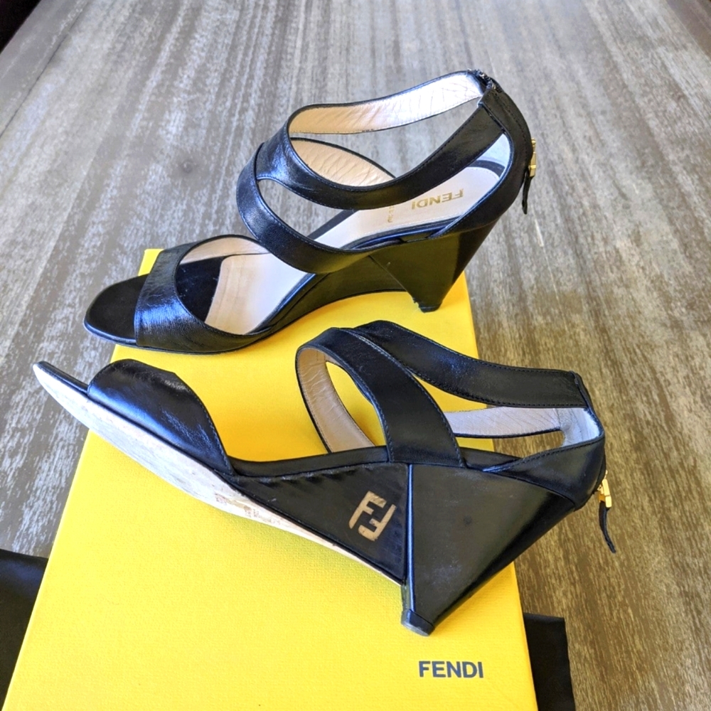 Fendi wedge sandals